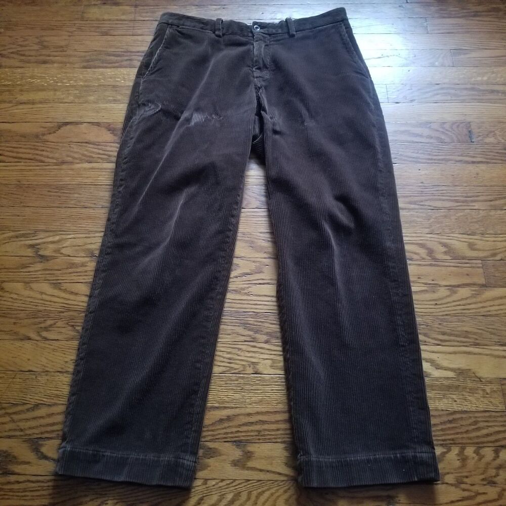 Polo Ralph Lauren Preston Corduroy Pants Men's 34x30 Brown Casual